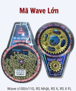 Nhông sên dĩa Vỉ KT308-063 Wave125 RS - 428-106L-36T-14T